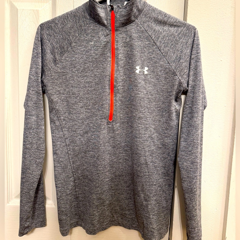 Under Armour Gray Zip-Up Top